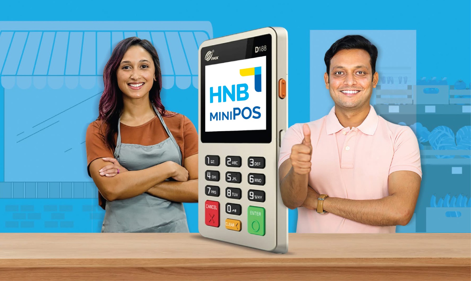 HNB ශ්‍රී ලංකාව පුරා කුඩා හා මධ්‍ය පරිමාණ ව්‍යාපාර සඳහා කුඩා POS යන්ත්‍ර ලබා දීමෙන් ඩිජිටල්කරණයට සහාය වෙයි