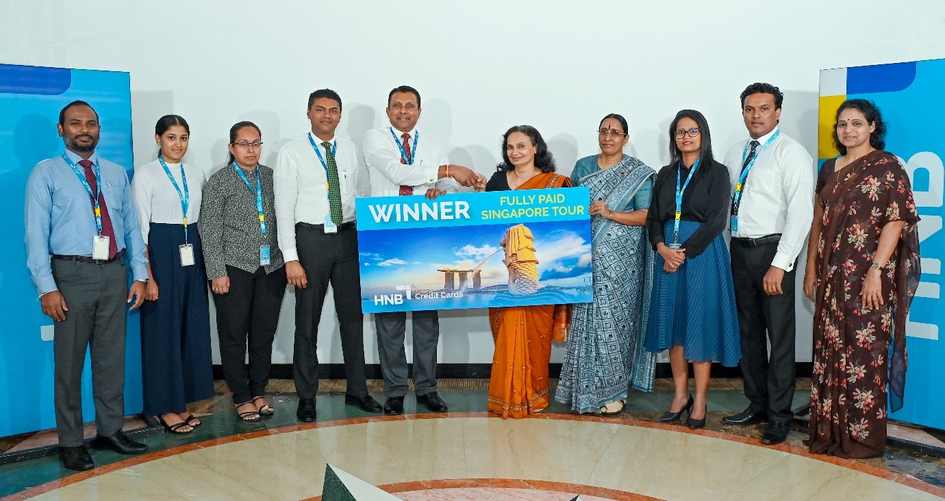 HNB கடன் அட்டைகளின் அதிர்ஷ்ட வெற்றியாளருக்கு ‘Dream Singapore’ பயணம்!