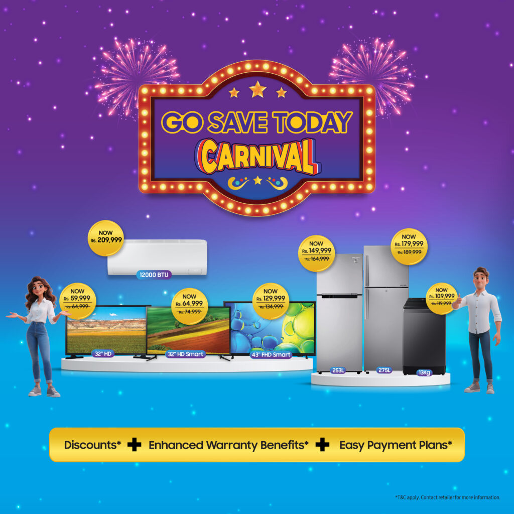 Samsung Sri Lanka Unveils “Go Save Today” Carnival: Big Savings, Bigger Value for Every Home
