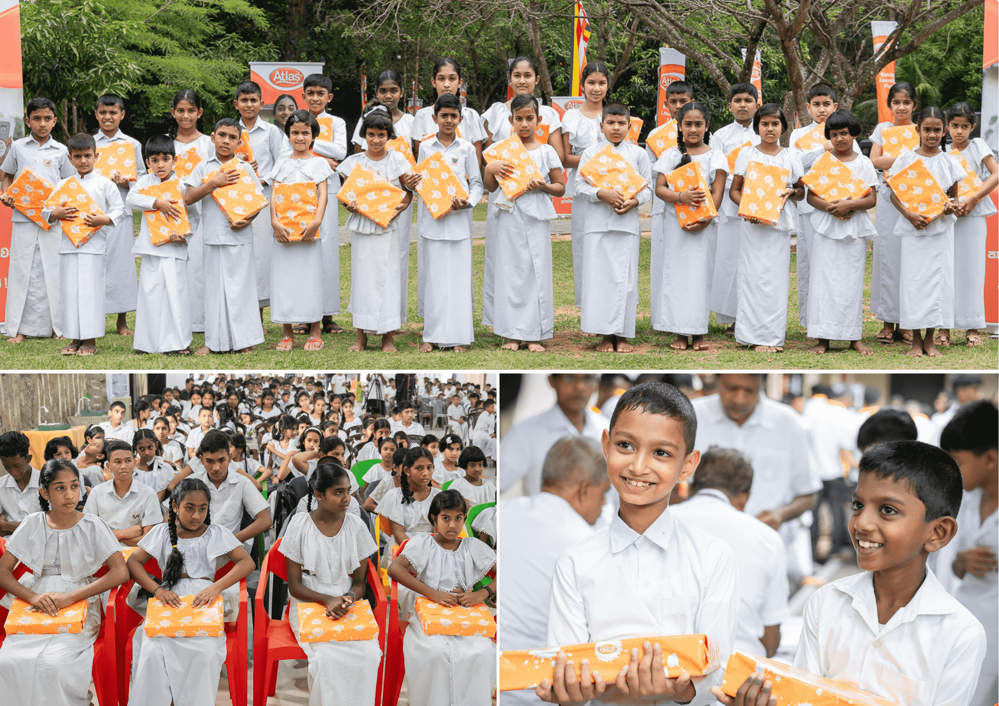 Atlas Provides School Supplies to 4,000 Students at SipSavi Ridee Viharaya Donation