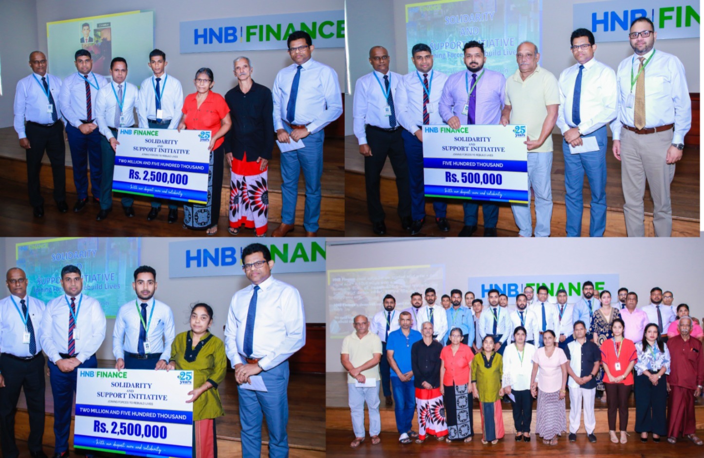 දිට්වා සුළි කුණාටුවෙන් විනාශ වූ කාර්යමණ්ඩල සාමාජිකයින්ගේ නිවාස යළි පිළිසකර කර ගැනීමට HNB Finance සහයෝගය