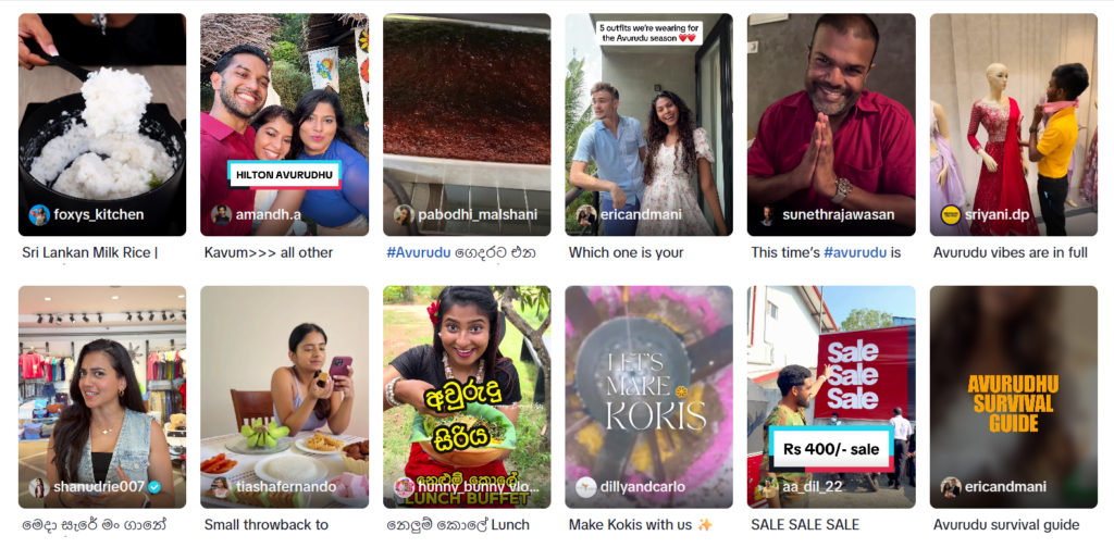 Experiencing the Sinhala and Tamil New Year on TikTok, Where Every Avurudu Table Becomes One
