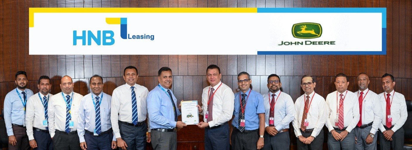 ලීසිං පහසුකම් තුලින් කෘෂිකර්මාන්තය නඟා සිටුවීමට HNB සහ Singer අත්වැල් බැඳගනී