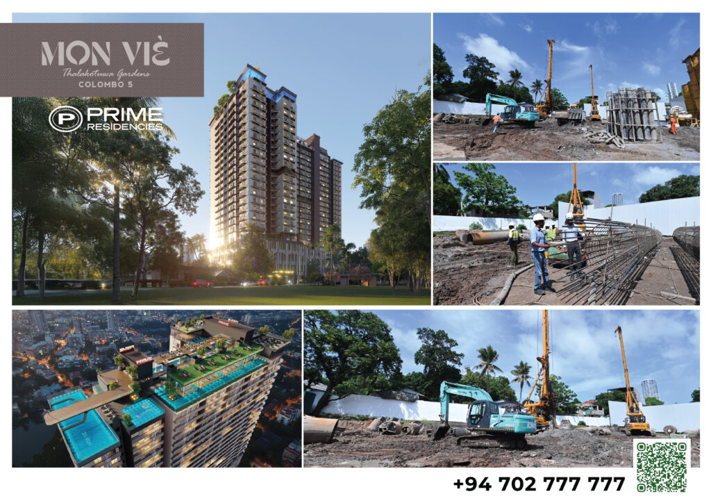 Prime Residencies இன் கொழும்பு 05 ‘MON VIE’ தொடர்மாடி குடியிருப்பு கட்டுமானப் பணிகள் முன்னெடுப்பு