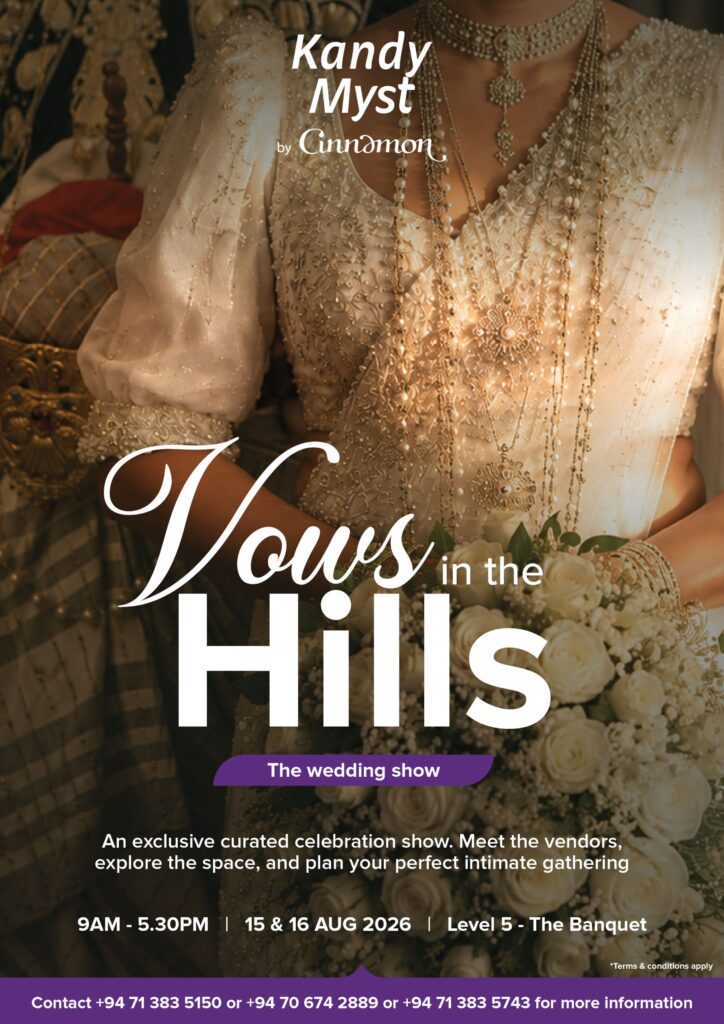 Kandy Myst by Cinnamon Presents ‘Vows in the Hills’ Wedding Showcase This August