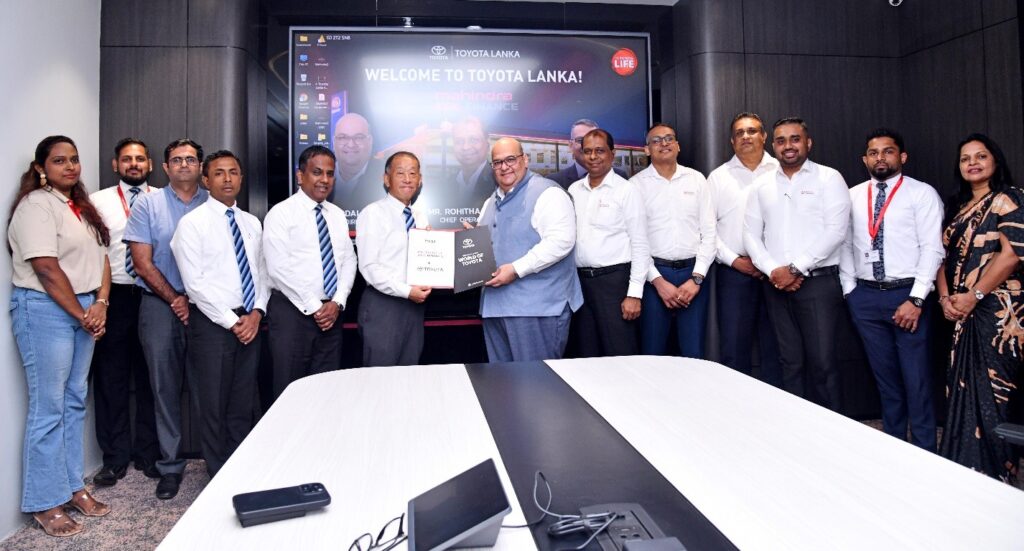 වාහන සඳහා මූල්‍ය පහසුකම් සැලසීමට Mahindra Ideal Finance සහ ටොයෝටා ලංකා සමාගම අත්වැල් බැඳගනී