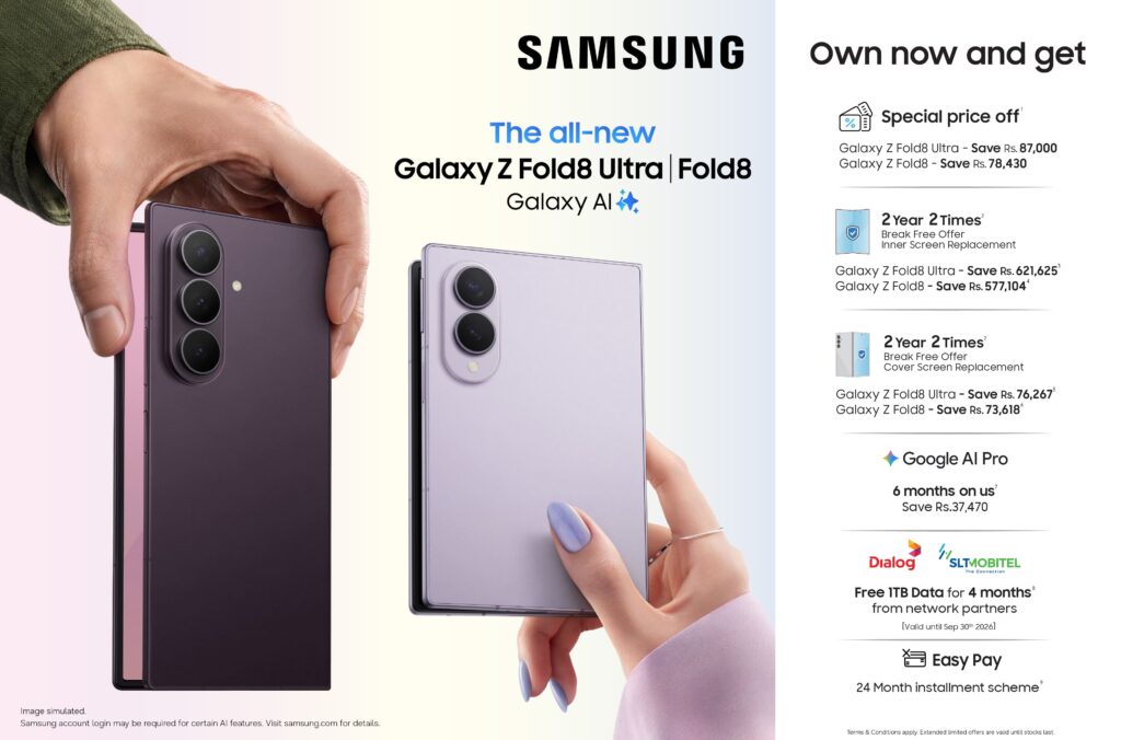 Samsung Galaxy Z Fold8 Series Now Available in Sri Lanka with Offers Extended