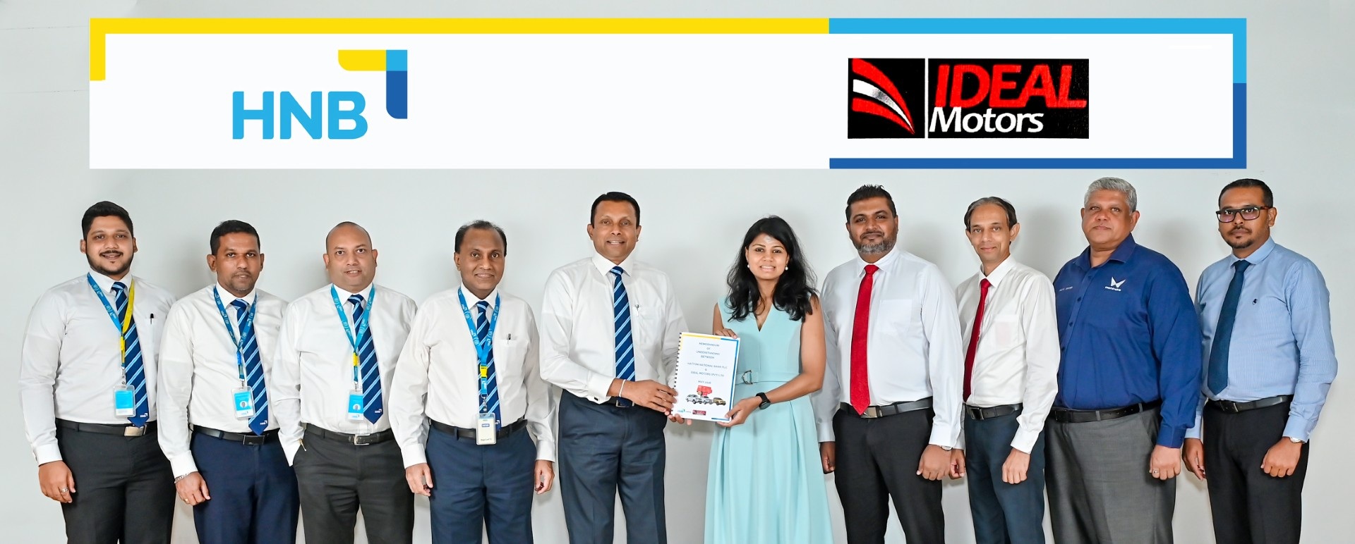 වාහන ලීසිං පහසුකම් හරහා පාරිභෝගිකයින්ට මූල්‍ය නිදහස සැලසීමට HNB සහ IDEAL Motors එක් වෙයි