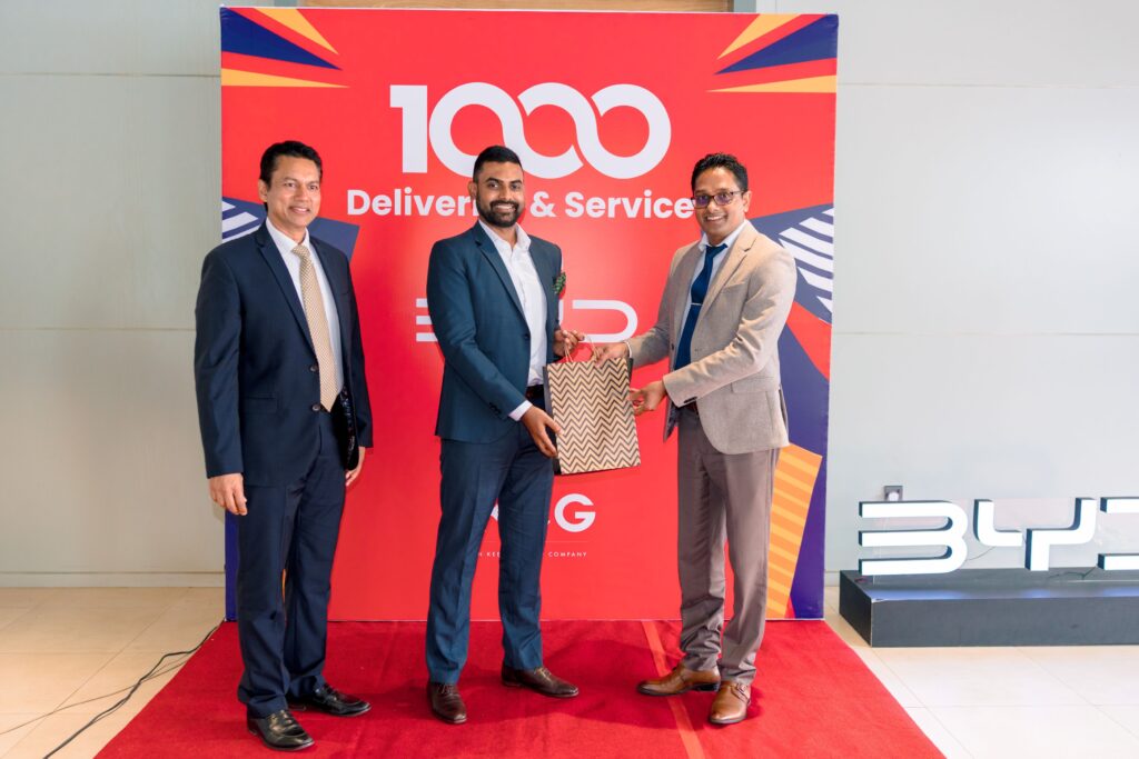 Sri Lanka’s No.1 NEV Brand BYD Hits 1,000 Deliveries & 1,000 Services in Kandy